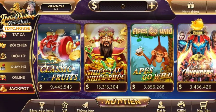 Slot game nổ hũ với giải độc đắc khủng
